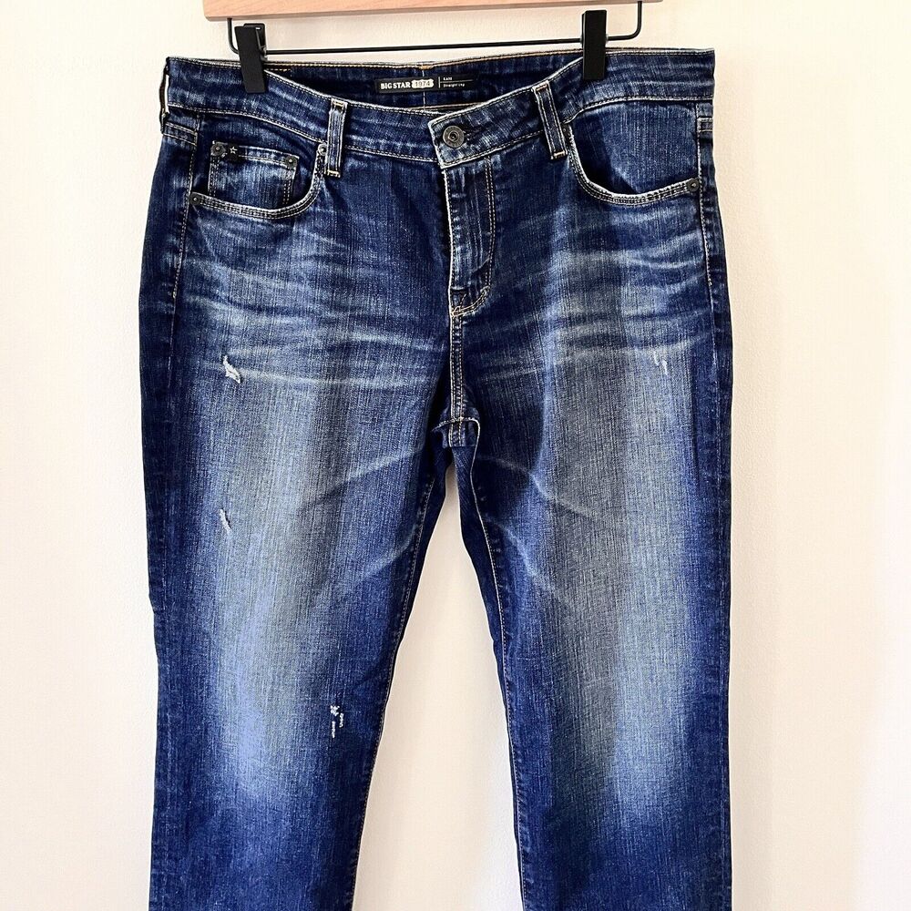 BIG STAR Jeans Women’s Kate Straight Leg Mid Rise Fit Denim - 31R - Picture 3 of 14